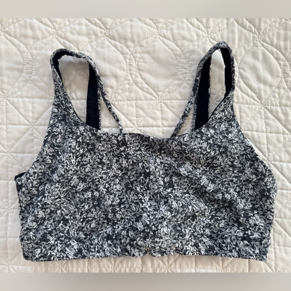 Athleta Exhale Moonflower Jacquard Bra A-C Cup